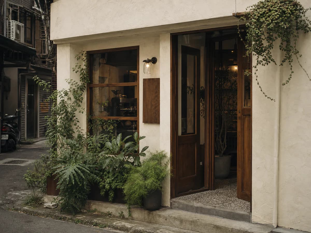 店門口與招牌